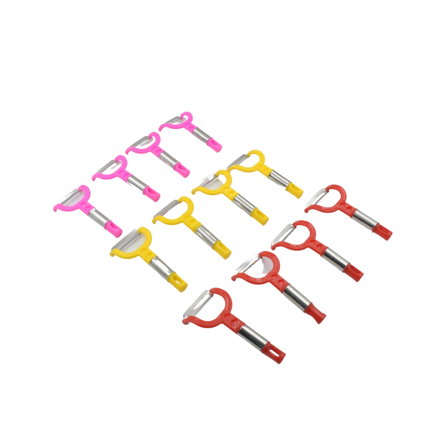 Fruit Peeler Vegetable Peel Removal Tool, Peeler Julienne Peeler Serrated Peeler for Carrots Apples Potatoes and All Types of Vegetable and Fruit Multi-Used Skin Slicer Shredder (12 Pc Set) - Springkart 