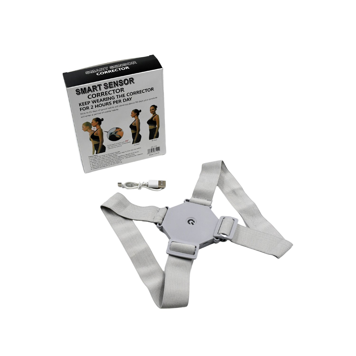 Smart Back Posture Corrector (Vibration Reminder): Improves Posture, Shoulder Support (Unisex) - Springkart 