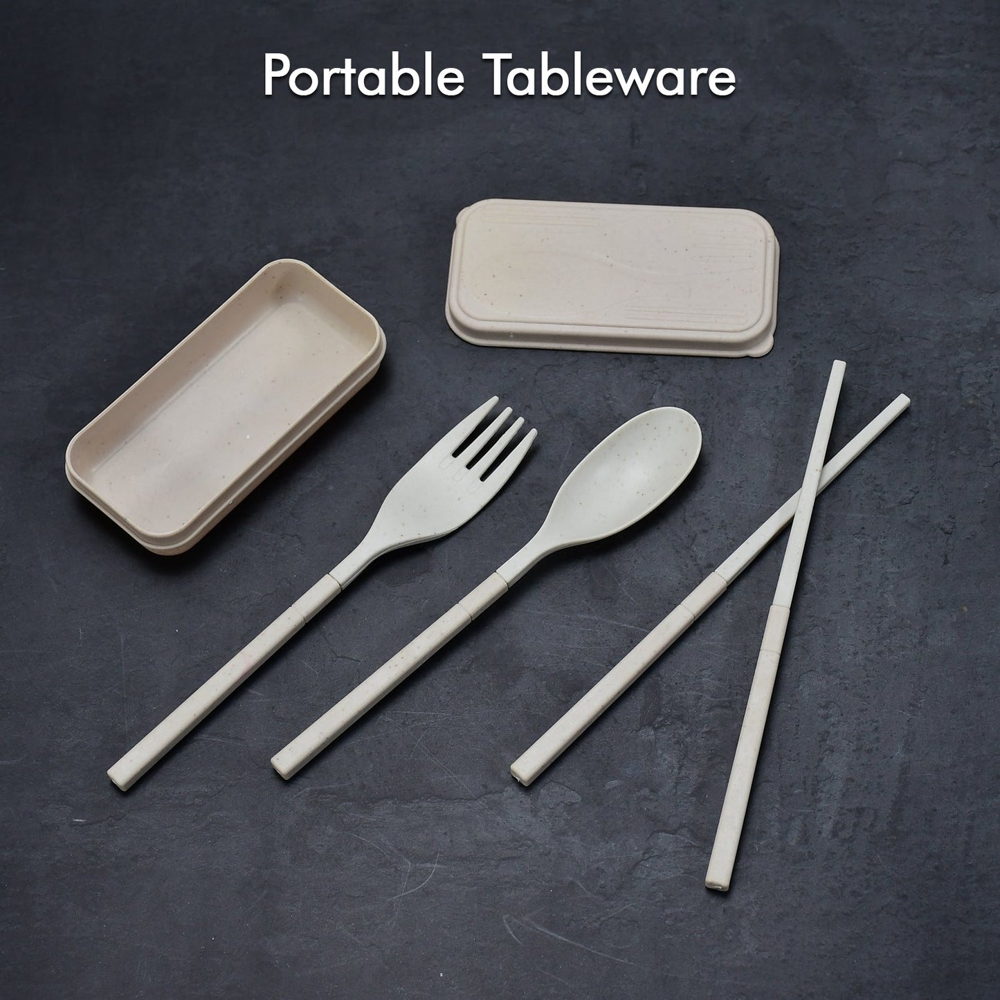 Spoon Fork Chopsticks Set Dinnerware 3PCS / Set Lunch Tableware Detachable Cutlery Portable Travel Kitchen Accessories - Springkart 
