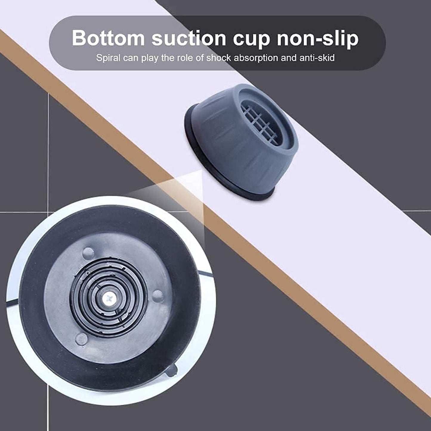 Anti Vibration Pads with Suction Cup Feet - Springkart 