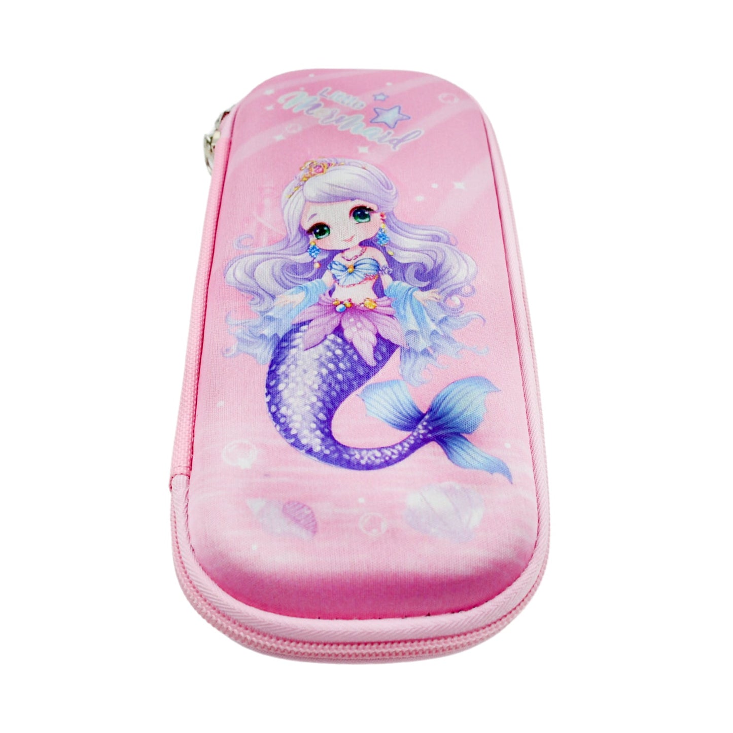 Pencil Case for Girls, Cute Pencil Case for Kids, Storage Pouch Large Capacity with Compartment & Zipper & Unicorn Ornaments, Toddler School Supply Organizer for Students, Stationery Box Pouch (1 Pc / 23x10 Cm) - Springkart 