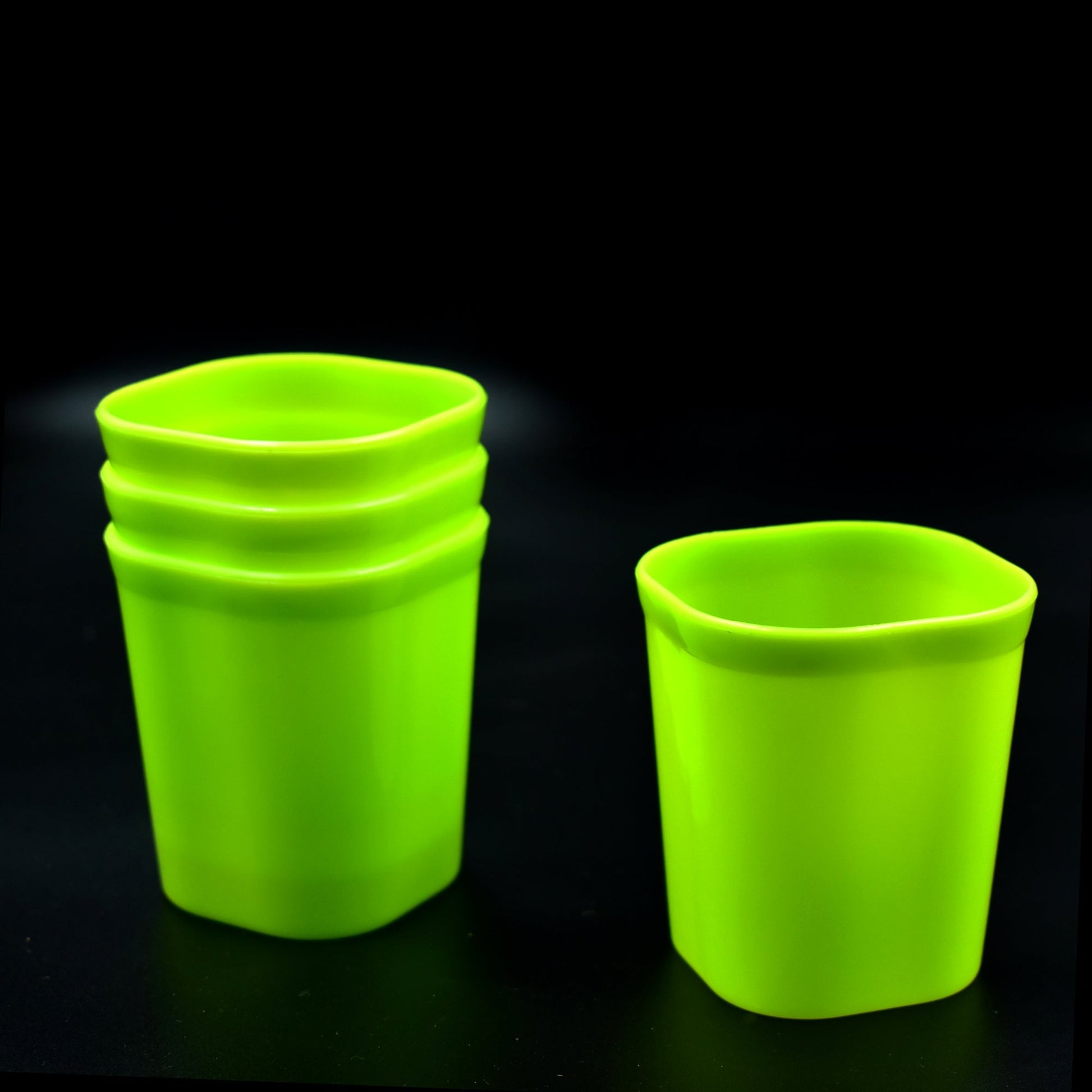 Plastic Drinking Glass Set For Drinking Milk Water Juice (Pack of 4) - Springkart 