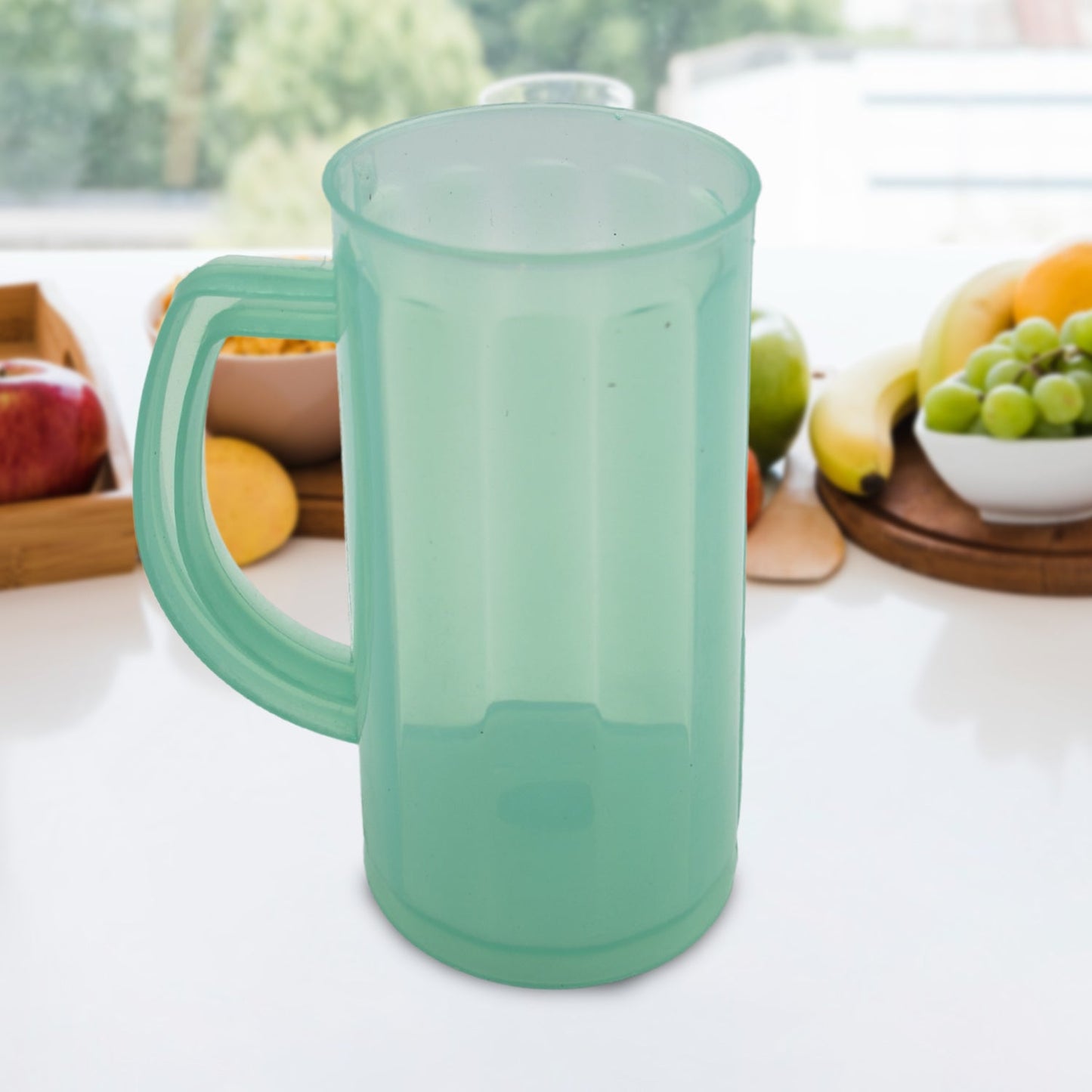 Plastic Coffee Mug With Handle Used for Drinking and Taking Coffees and Some Other Beverages in All Kinds of Places for Kitchen, Office, Home Safe(1 pc)