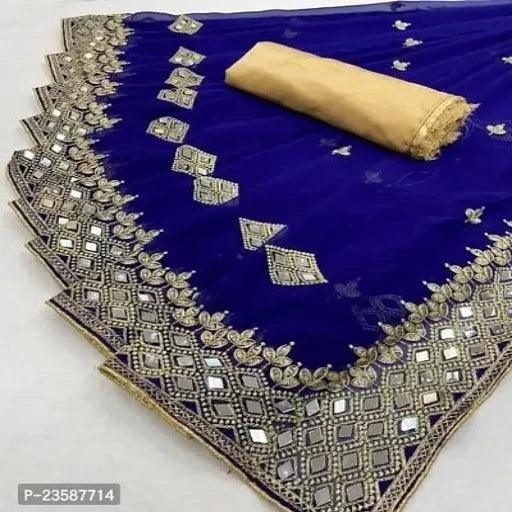 Fancy Georgette Saree with Blouse Piece for Women