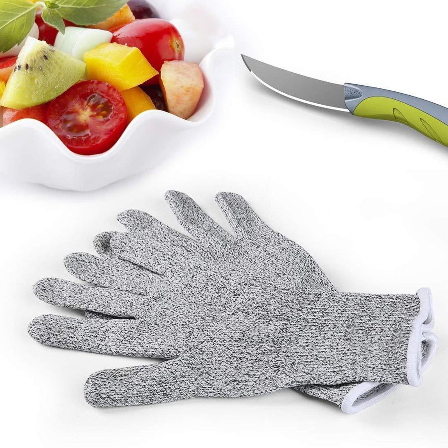 Anti Cutting Resistant Hand Safety Cut-Proof Protection Gloves (Multicolour) - Springkart 