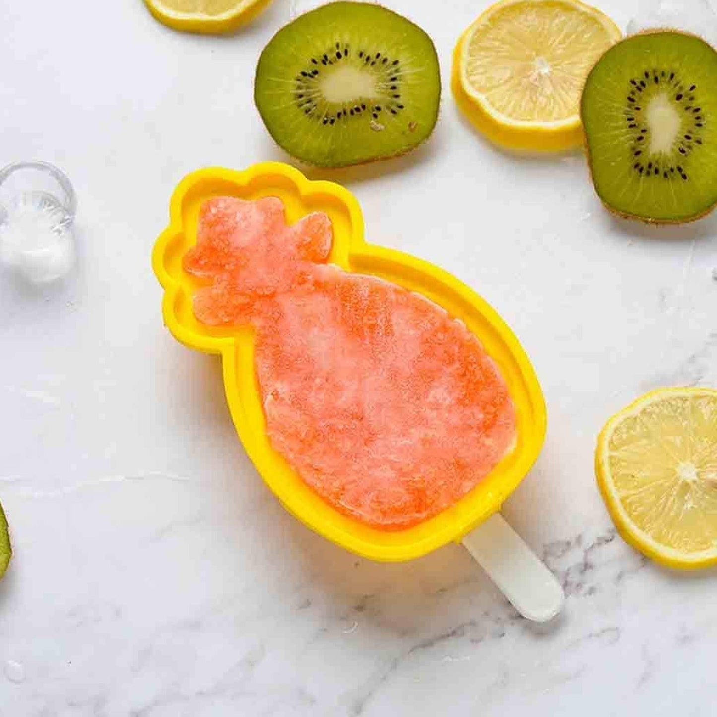 Pineapple Shape Popsicle Molds - Durable Silicone Ice Candy Cream Mould, DIY Ice Pop Kitchen Tool - Springkart 