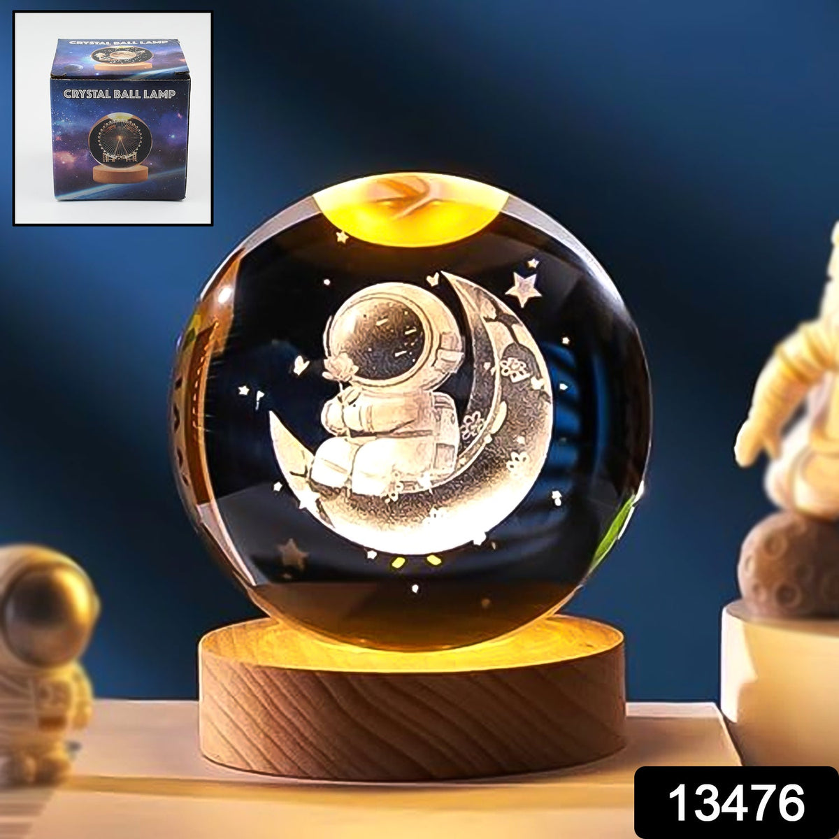 Astronaut Ball Night Light Lamp Decorative Lamp For Living Room Decor (1 Pc) - Springkart 