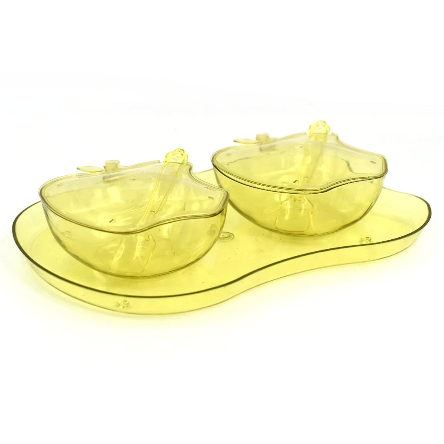 Apple Shape Tray Bowl Used For Serving Snacks And Various Food Stuffs. - Springkart 