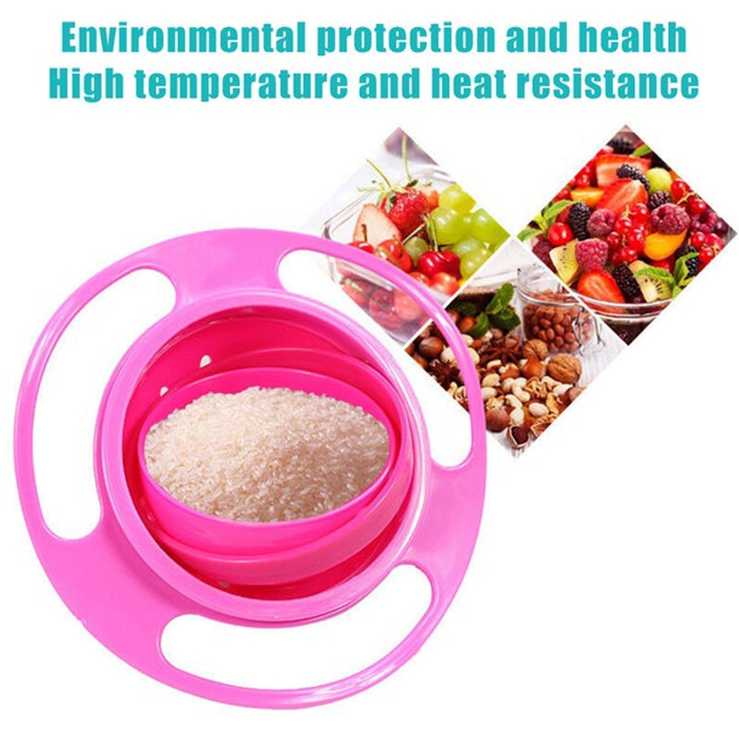 Rotating Baby Bowl used for serving food to kids and toddlers etc. - Springkart 