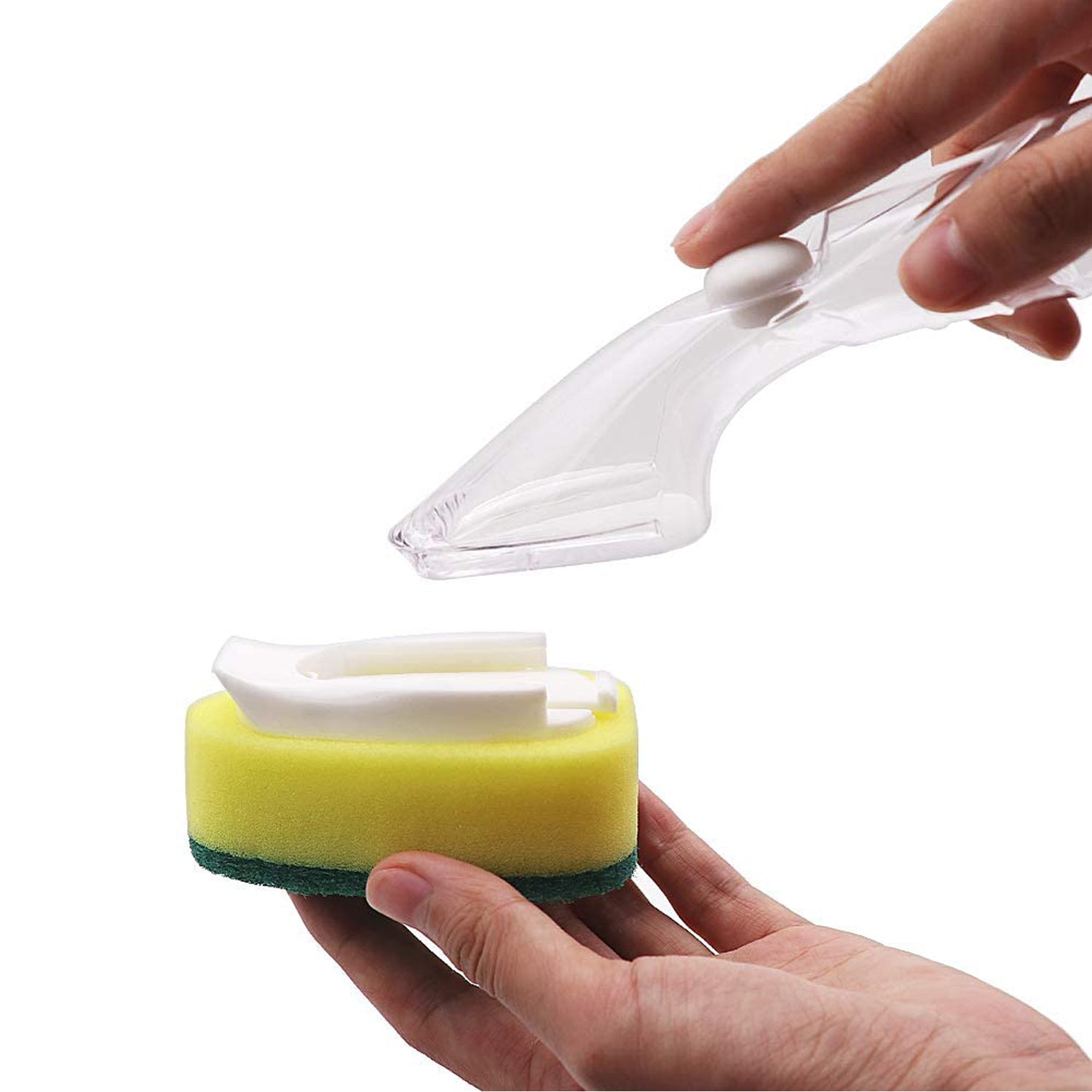 Liquid dispensing Scrub widely used for washing and cleaning utensils and all kitchen stuff to make them again clean and shiny. - Springkart 