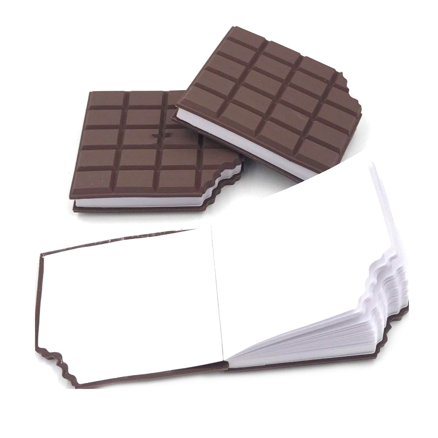 Small Chocolate Scented Diary Memo Notebook in Rectangular Chocolate Bite Shape with Original Chocolate Smell Personal Pocket Diary, Dairy book with Plain Pages for Kids