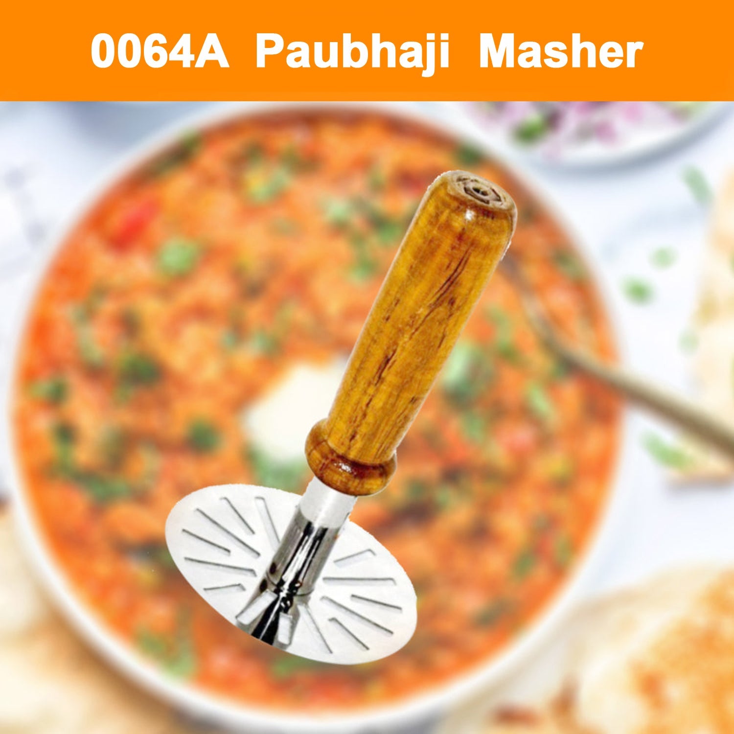 Paubhaji Masher used in all kinds of household and kitchen places for mashing and making paubhajis. - Springkart 