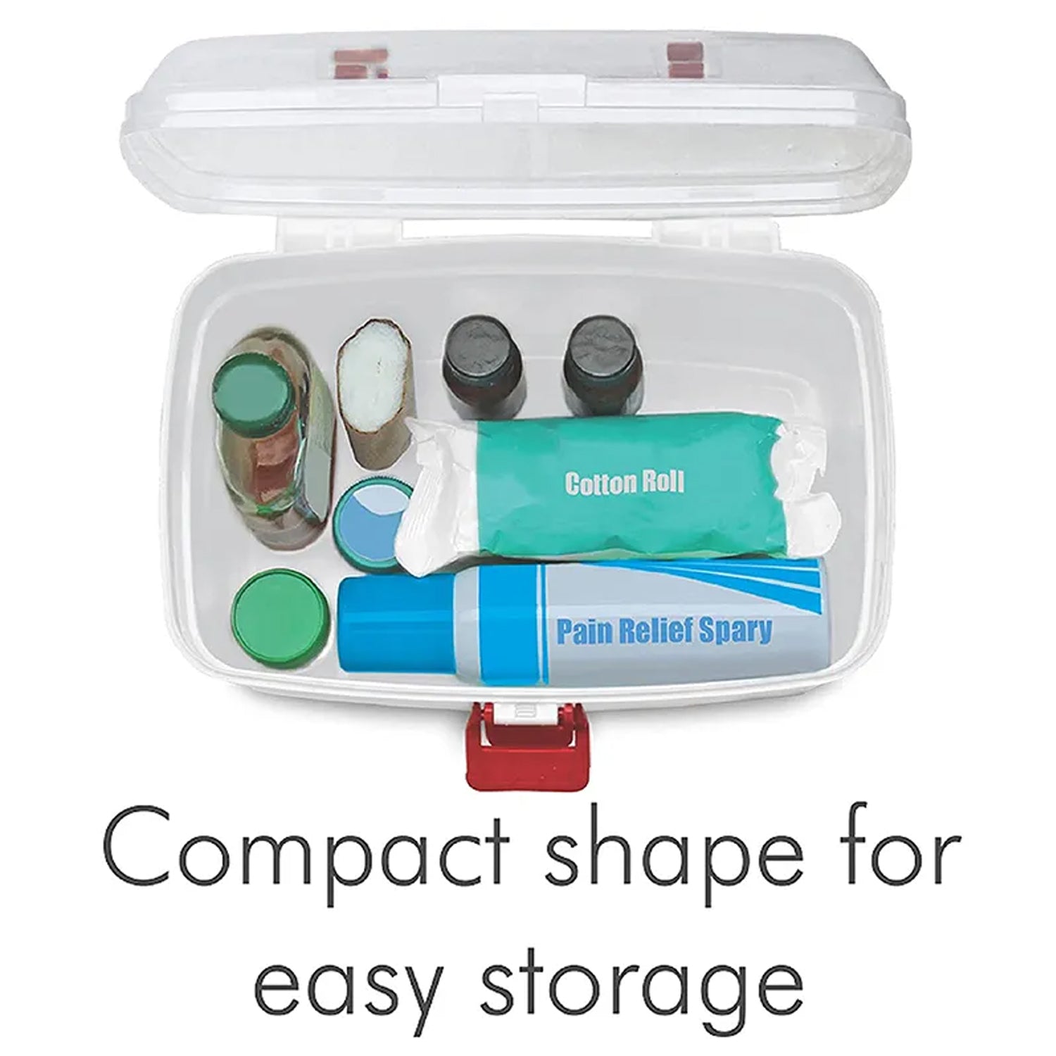 Medical Storage Box with Detachable Tray & Handle - Springkart 