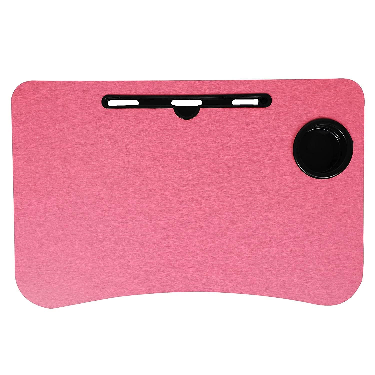 Multi-Purpose Laptop Desk for Study and Reading with Foldable Non-Slip Legs Reading Table Tray , Laptop Table ,Laptop Stands, Laptop Desk, Foldable Study Laptop Table ( PINK ) - Springkart 