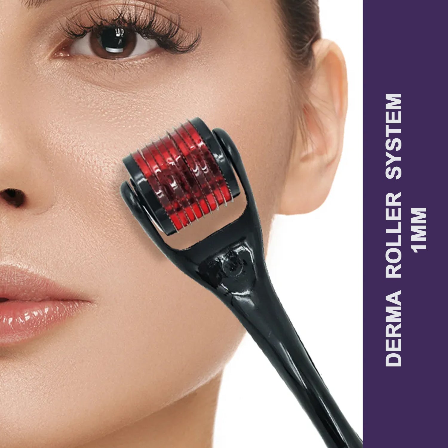 Derma Roller Anti Ageing and Facial Scrubs & Polishes Scar Removal Hair Regrowth (1mm) - Springkart 