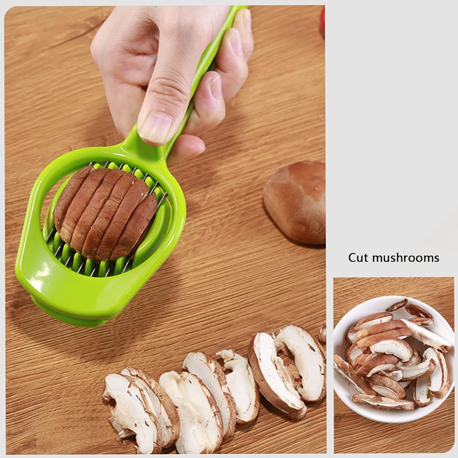 Multipurpose Slicer with Seven Blades, Egg Slicers Stainless Slicer, Strawberry, Tomato, Kiwi, Fruit Cutter, Divider Separator - Springkart 
