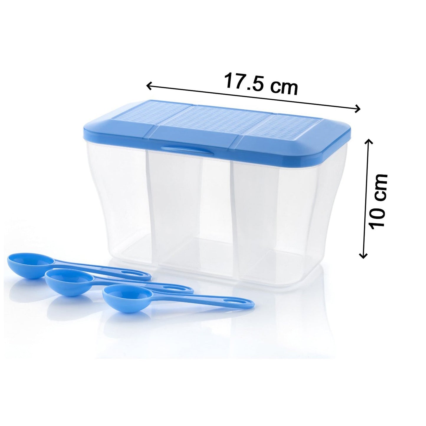 Plastic Square Storage Organiser Container (750ML Capacity) - Springkart 