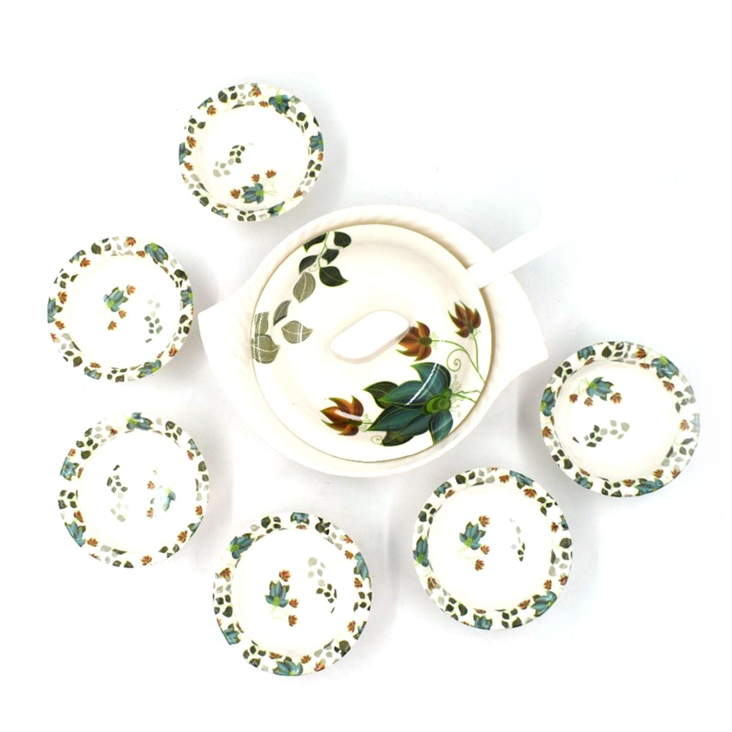 9 Pc Pudding Set used as a cutlery set for serving food purposes and sweet dishes and all in all kinds of household and official places etc. - Springkart 