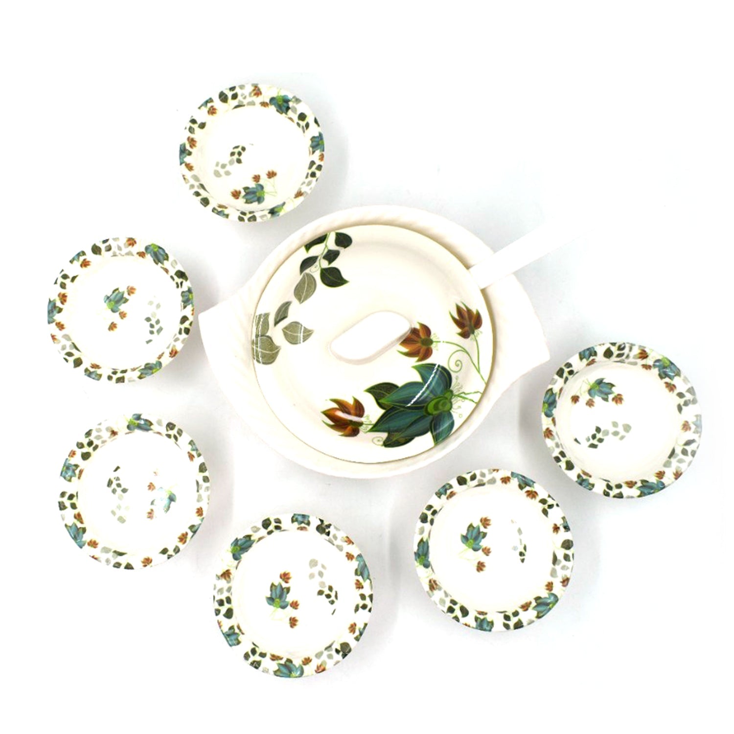 9 Pc Pudding Set used as a cutlery set for serving food purposes and sweet dishes and all in all kinds of household and official places etc. - Springkart 