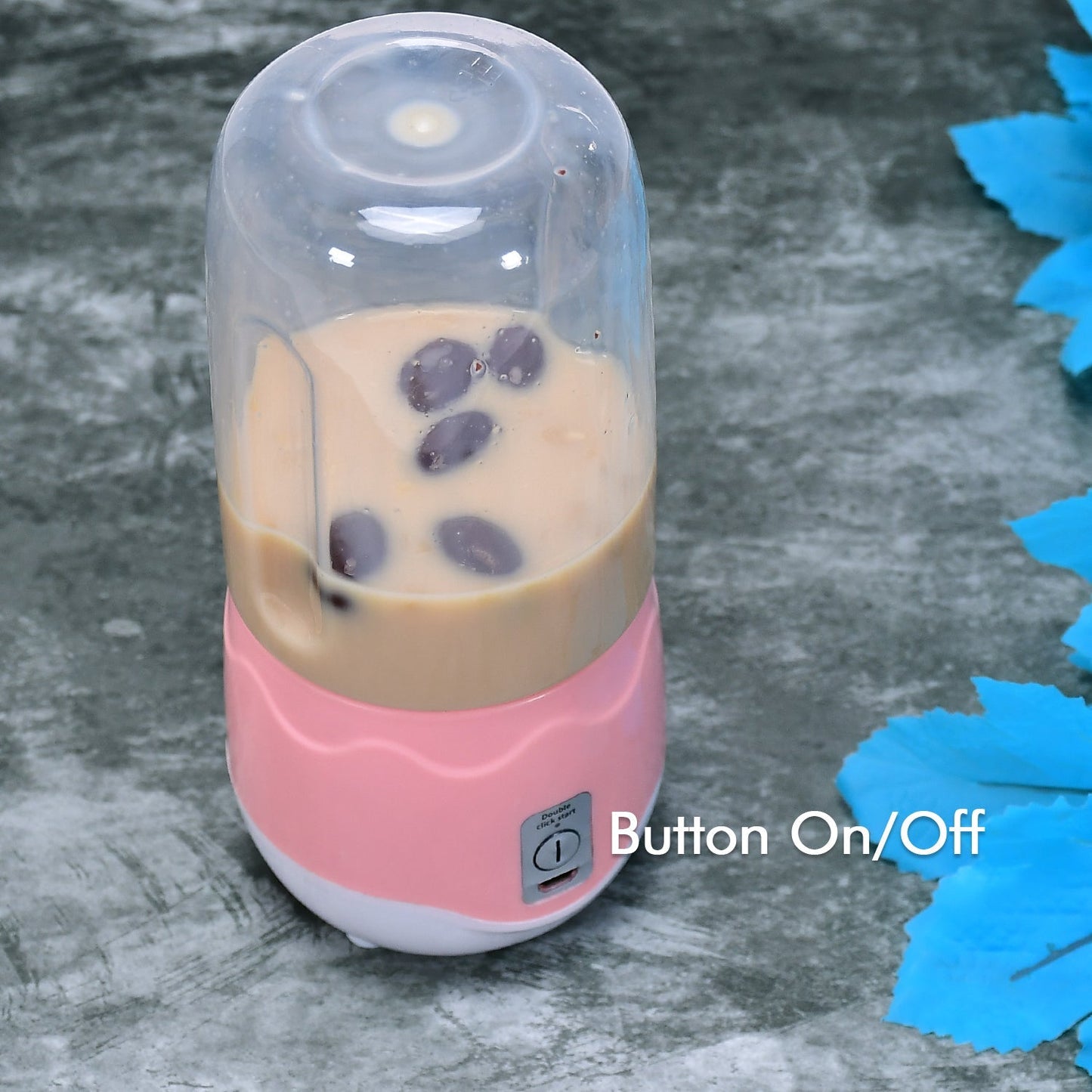 Portable Blender, Personal Blender Juicer Cup, Mini Handheld Blender with 4 Blades, Mixer for Fruit Shakes and Smoothies, Portable Juicer (Multicolor) - Springkart 