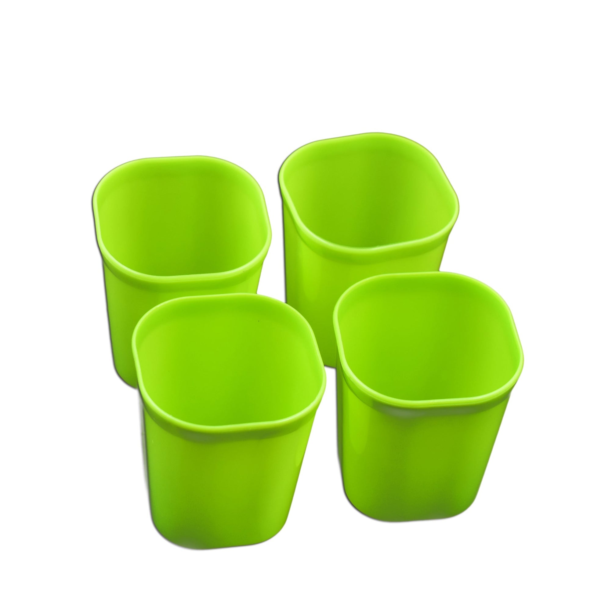 Plastic Drinking Glass Set For Drinking Milk Water Juice (Pack of 4) - Springkart 