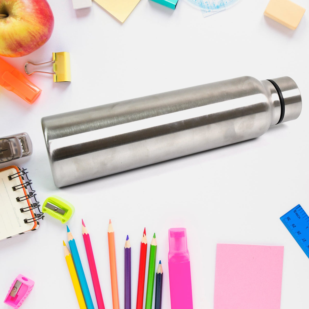 Stainless Steel Double Wall Vacuum-Insulated Drink Water Bottle (1000 ML) - Springkart 