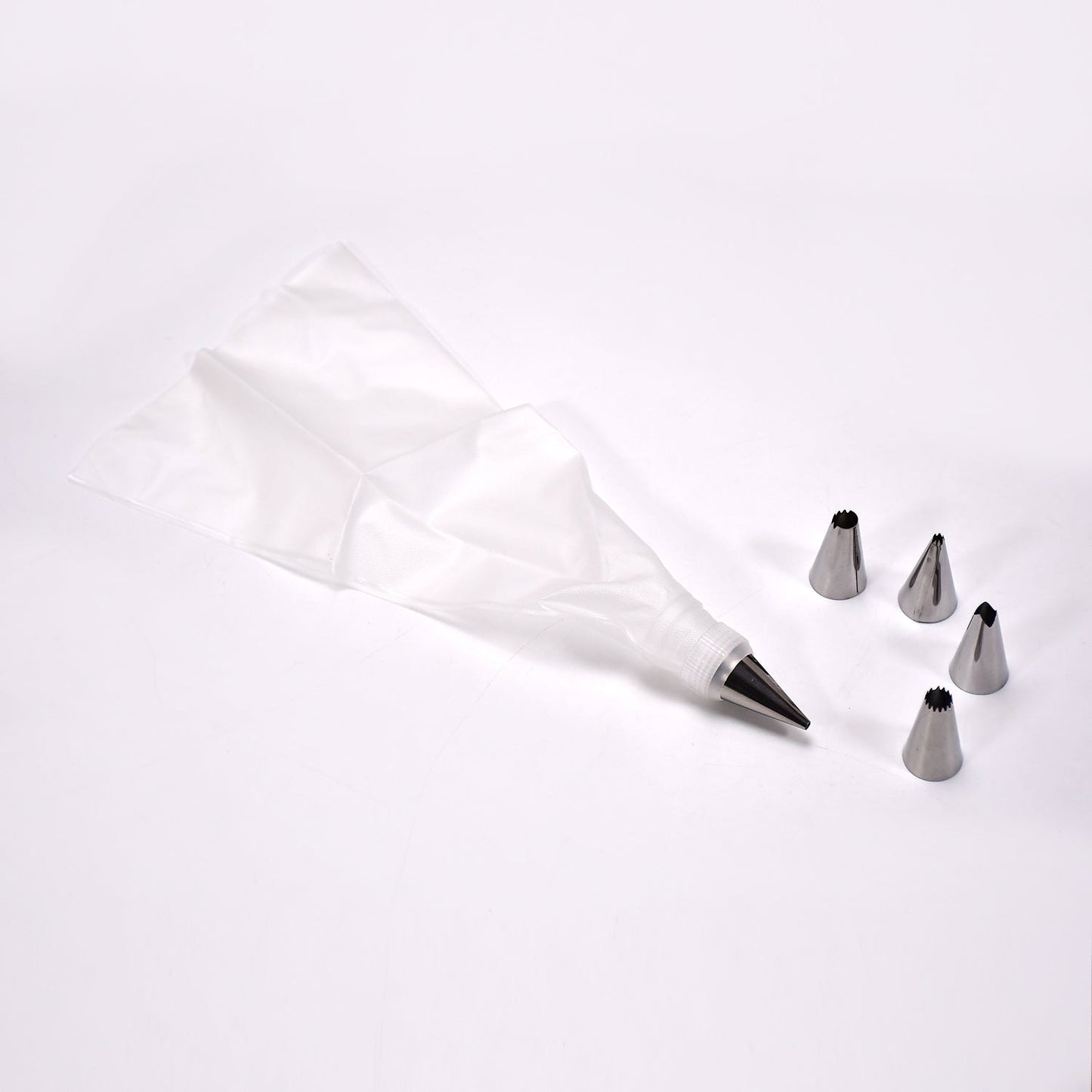 Cake Decorating Nozzle with Piping Bag Stainless Steel Piping Cream Frosting Nozzles - Springkart 