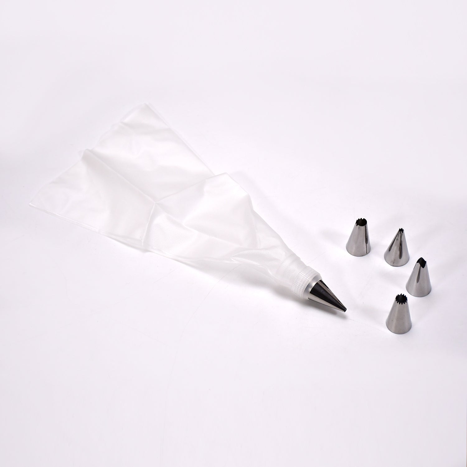 Cake Decorating Nozzle with Piping Bag Stainless Steel Piping Cream Frosting Nozzles - Springkart 