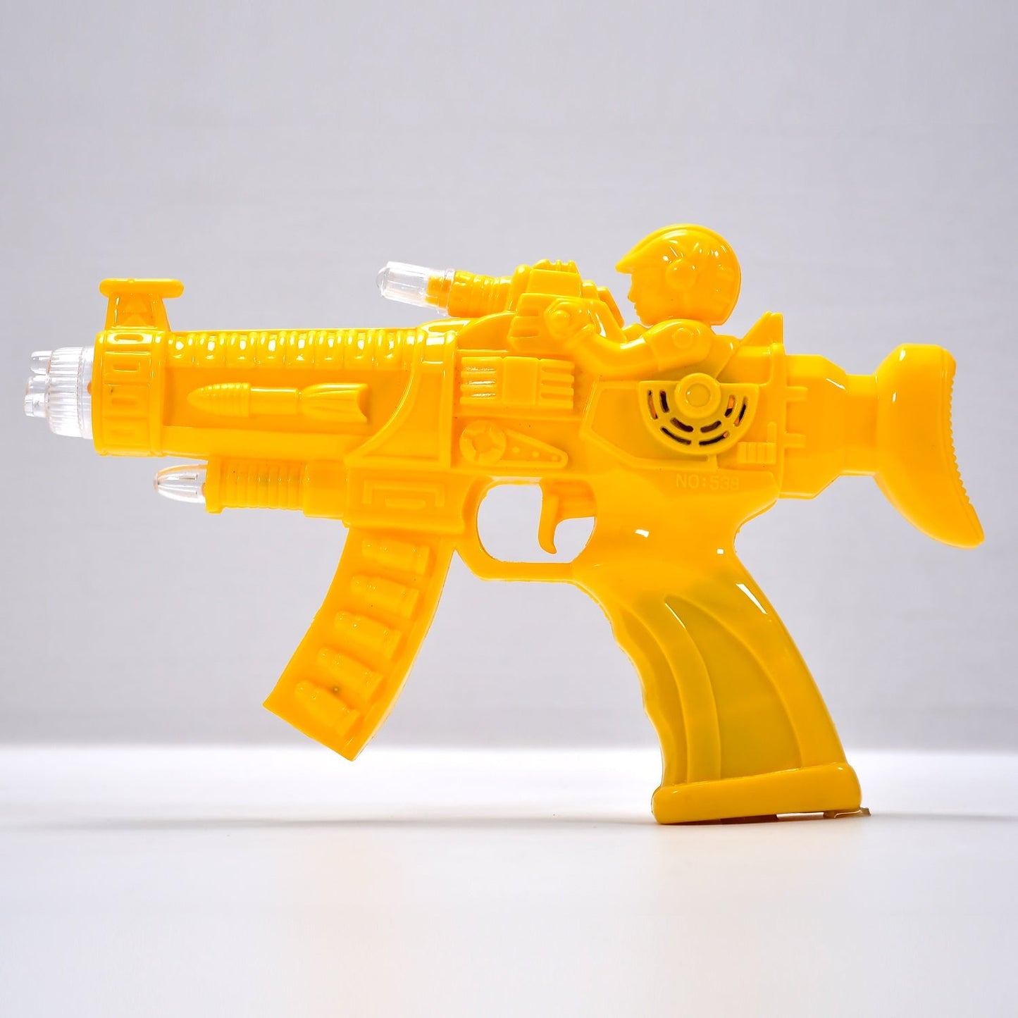 Concept Musical Transparent Glow Gear Gun With Rainbow Light ( 1 pcs ) - Springkart 