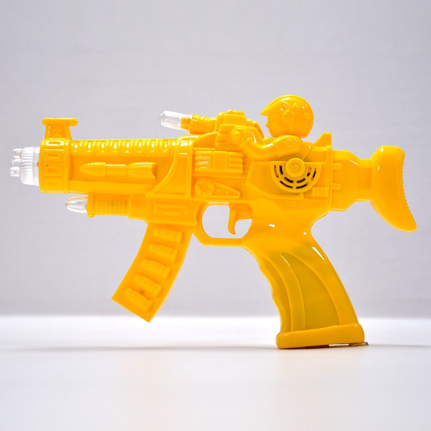 Concept Musical Transparent Glow Gear Gun With Rainbow Light ( 1 pcs ) - Springkart 