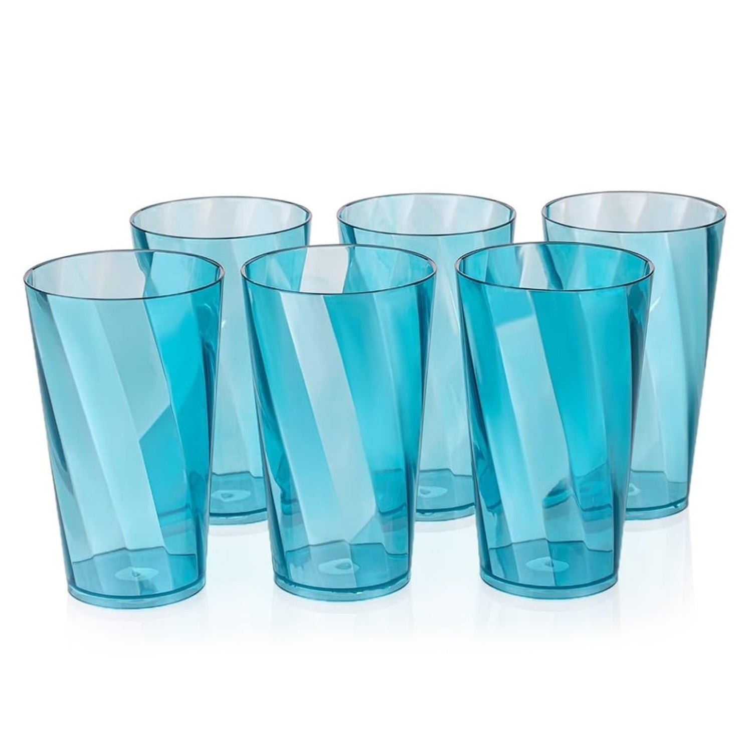 Premium 300ml Transparent Glass Set for Water, Juice & Cocktails (Set of 6) - Springkart 
