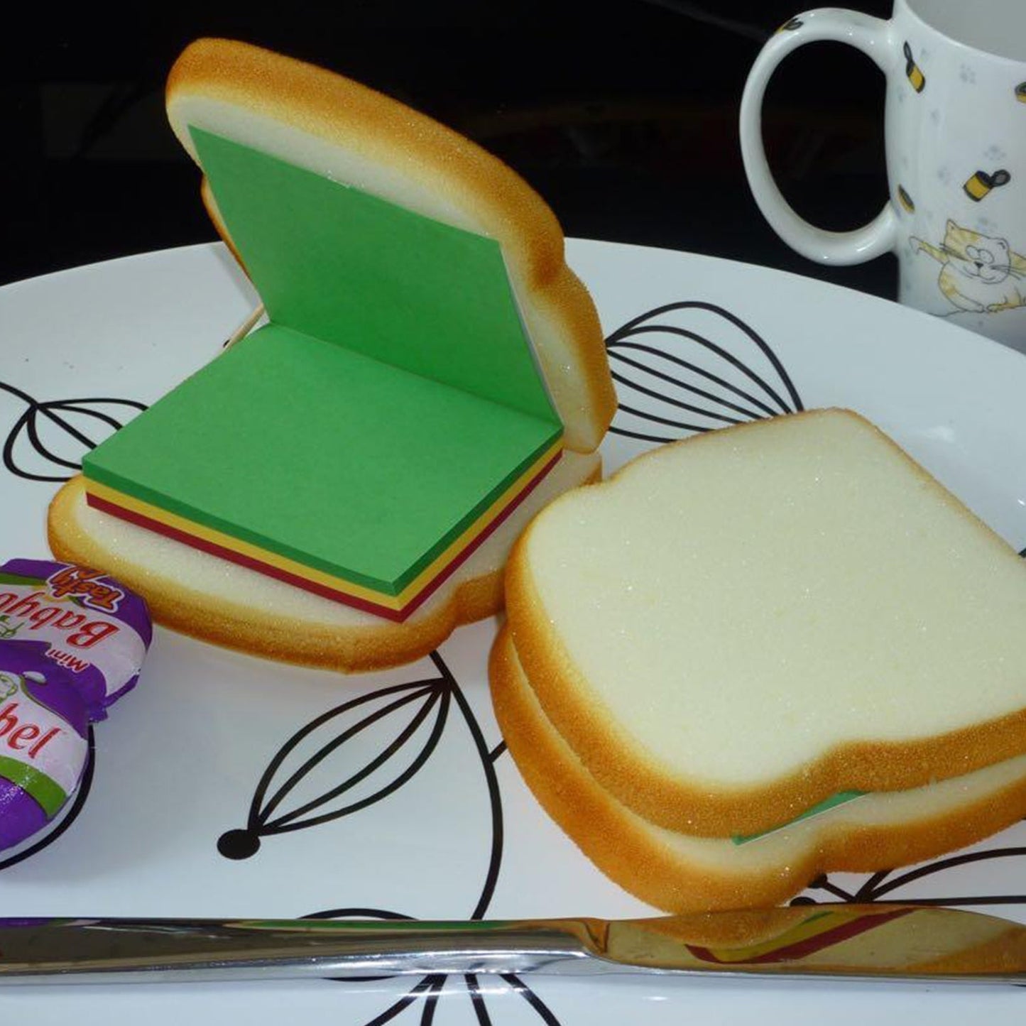 Sandwich Shaped Notepad / Sticky Notes / Memo Pads, Unique Mini Notes (Multicolor) - Springkart 