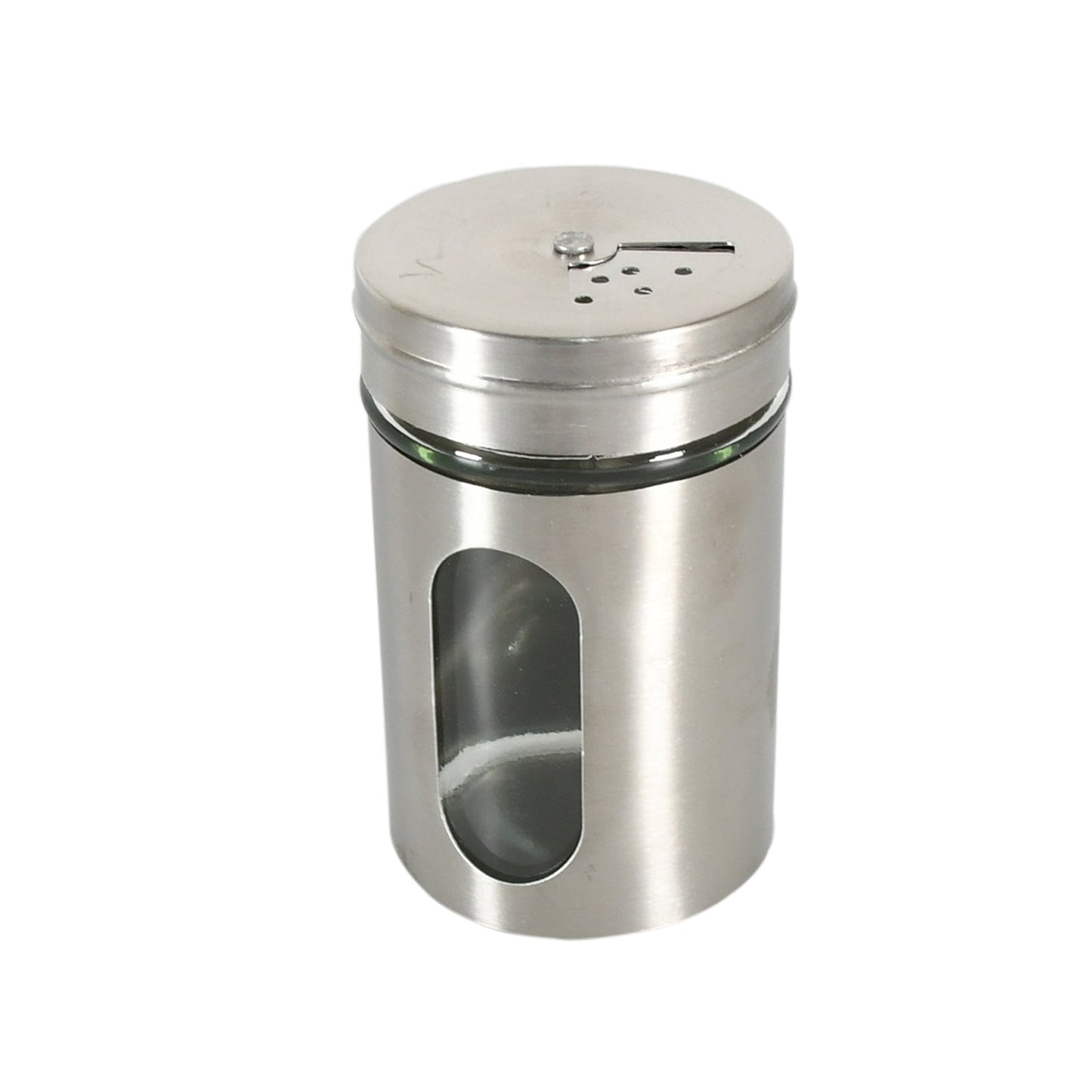 Multi-purpose Seasoning Bottle, Salt and Pepper Shakers Stainless Steel and Glass Set with Adjustable Pour Holes For Home Cooking Picnic, Camping Ration Salt Shakers (1 Pc) - Springkart 