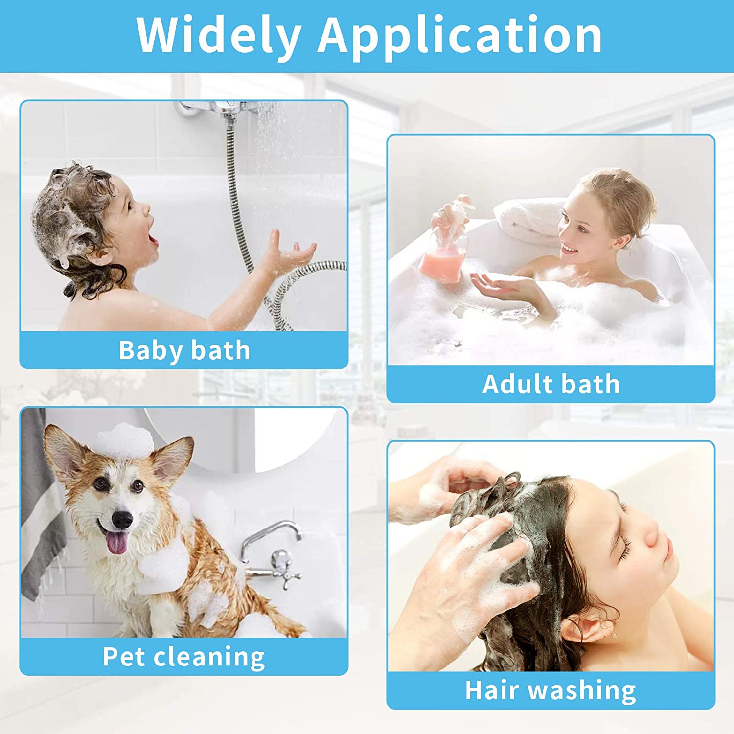 Shower Head Multi-Function Plastic High Pressure Shower Spray for Bathroom - Springkart 