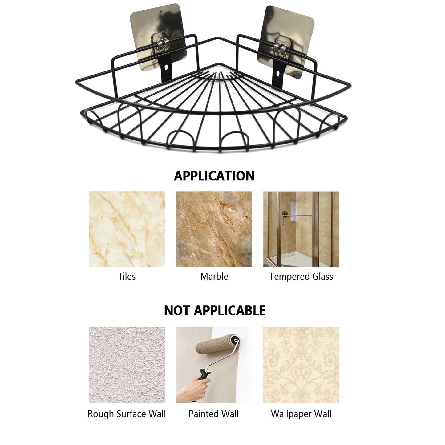 1 Pc Shower Caddy Corner for holding and storing various household stuffs and items etc. - Springkart 