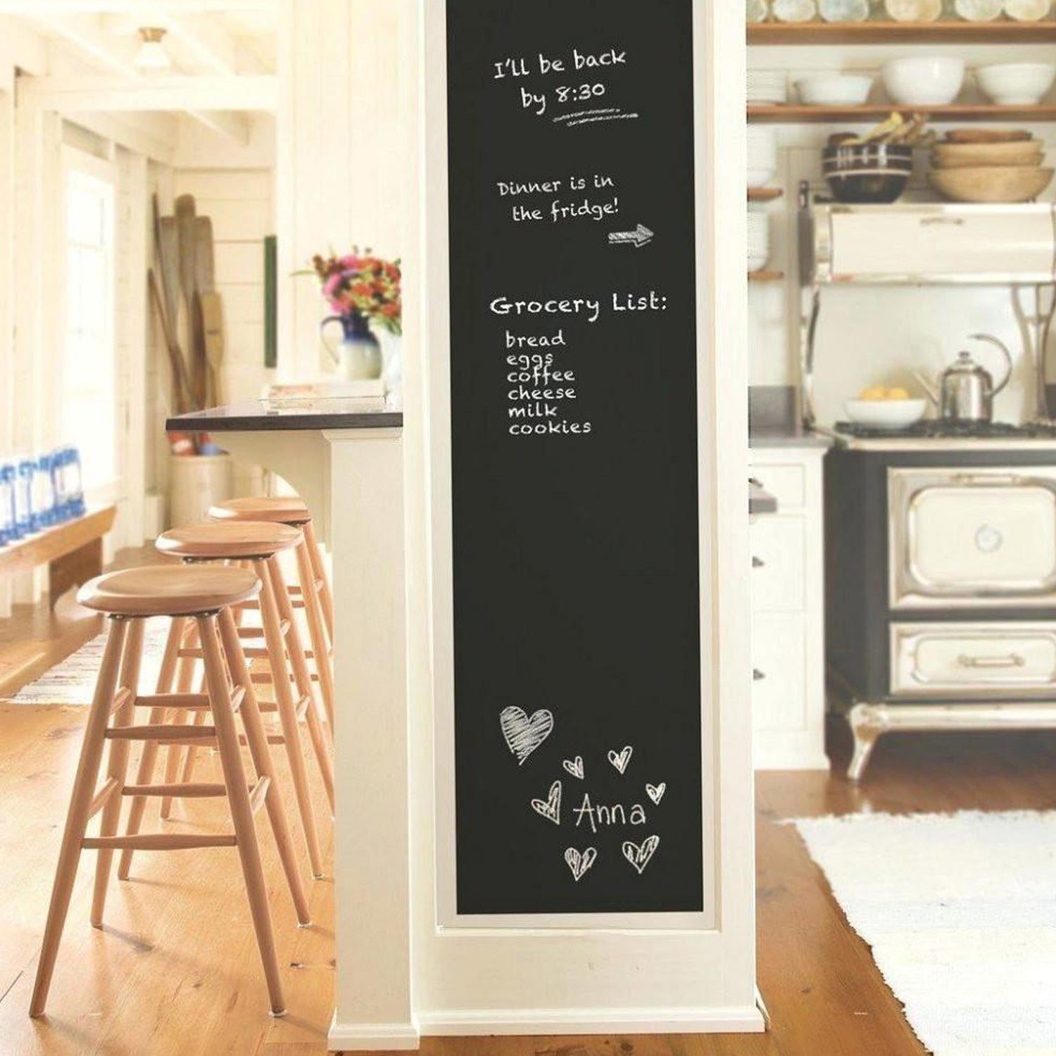 Blackboard Erasable Wall Sticker Chalkboard Sticker Removable Blackboard Wall Stickers Mural for Kids Room - Springkart 