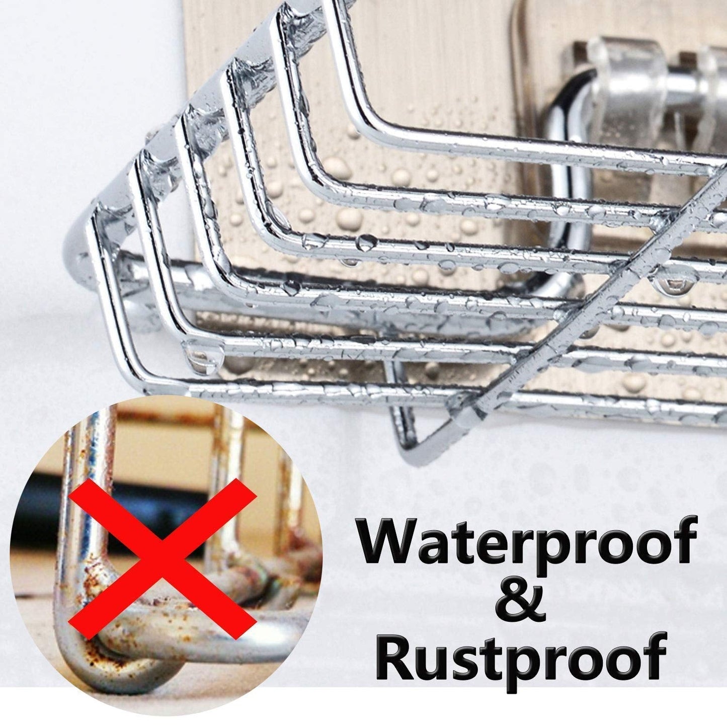 Kitchen Bathroom Soaps Storage Rack with 2 Hook for Home - Springkart 