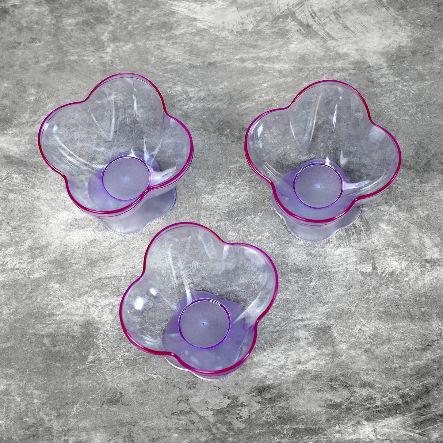 MODERN STYLE DESSERT & ICE CREAM BOWL PLASTIC 6PCS FOR HOME ,OFFICE,PARTY - Springkart 