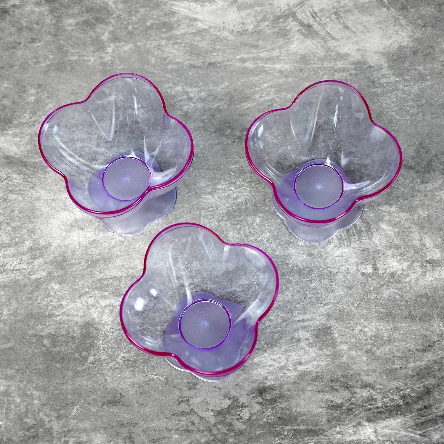 MODERN STYLE DESSERT & ICE CREAM BOWL PLASTIC 6PCS FOR HOME ,OFFICE,PARTY - Springkart 