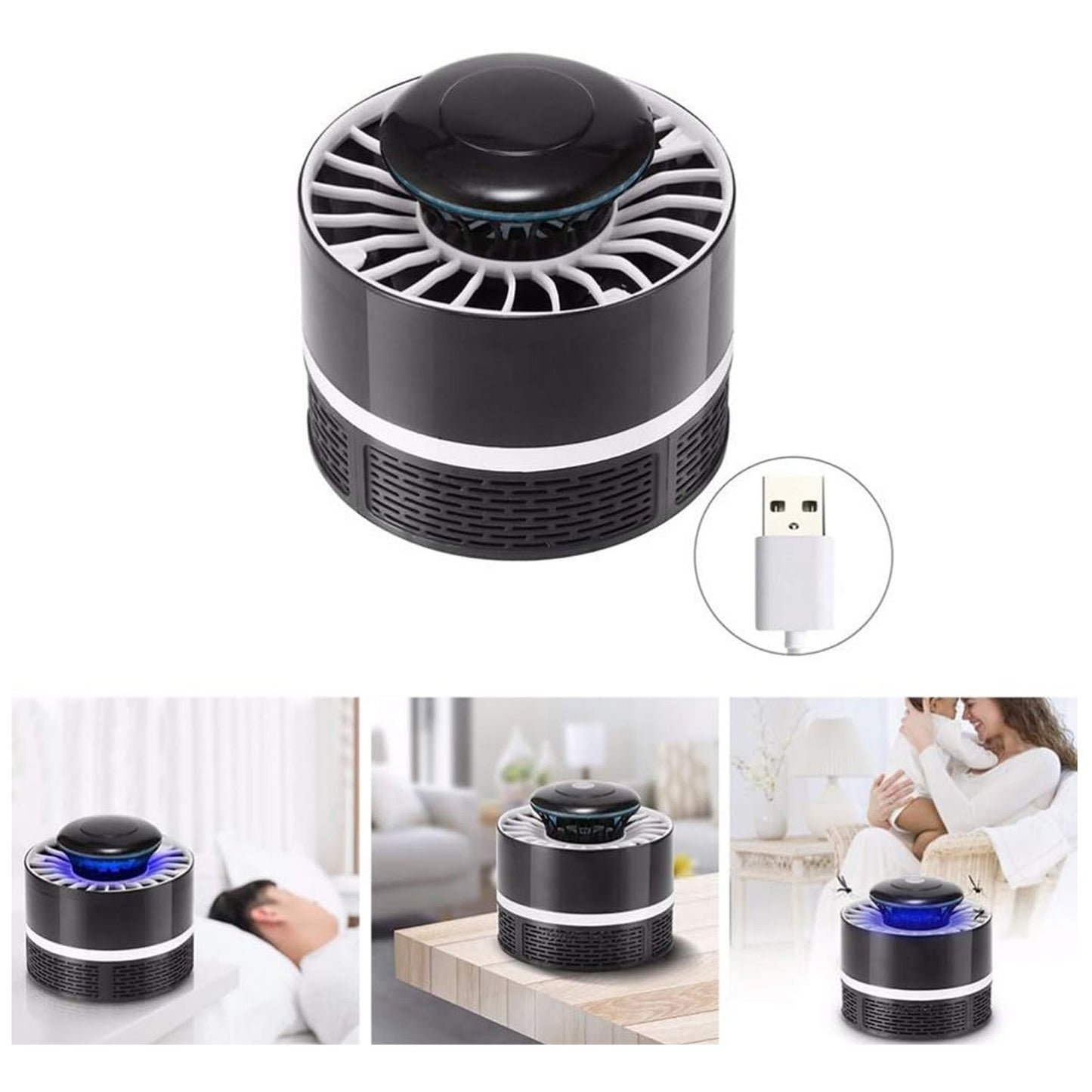 Mosquito Killer Light 5W USB Smart Optically Controlled Insect Killing Lamp Use Forbad room - Springkart 