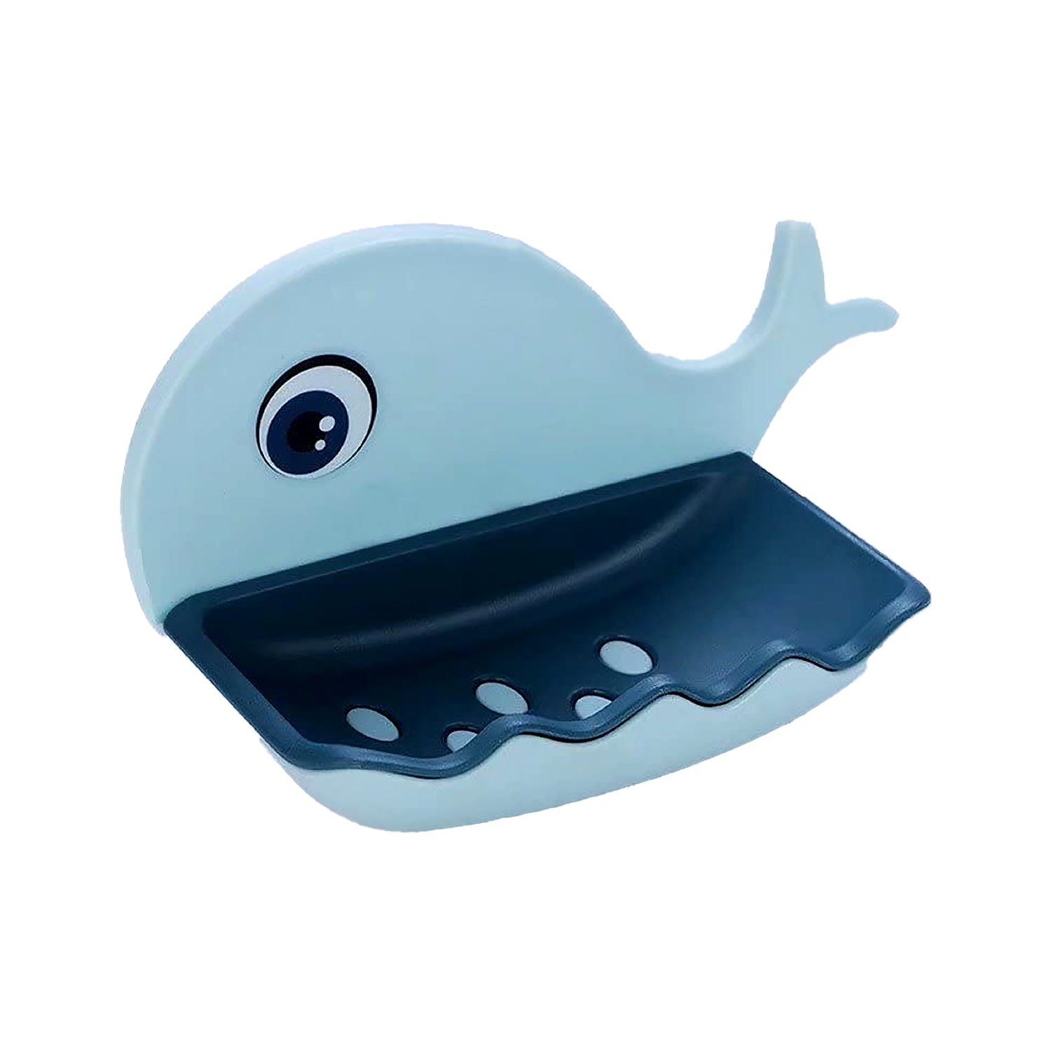 Fish Shape Double Layer Adhesive Waterproof Wall Mounted Soap Bar Holder Stand Rack for Bathroom Shower Wall Kitchen - Springkart 