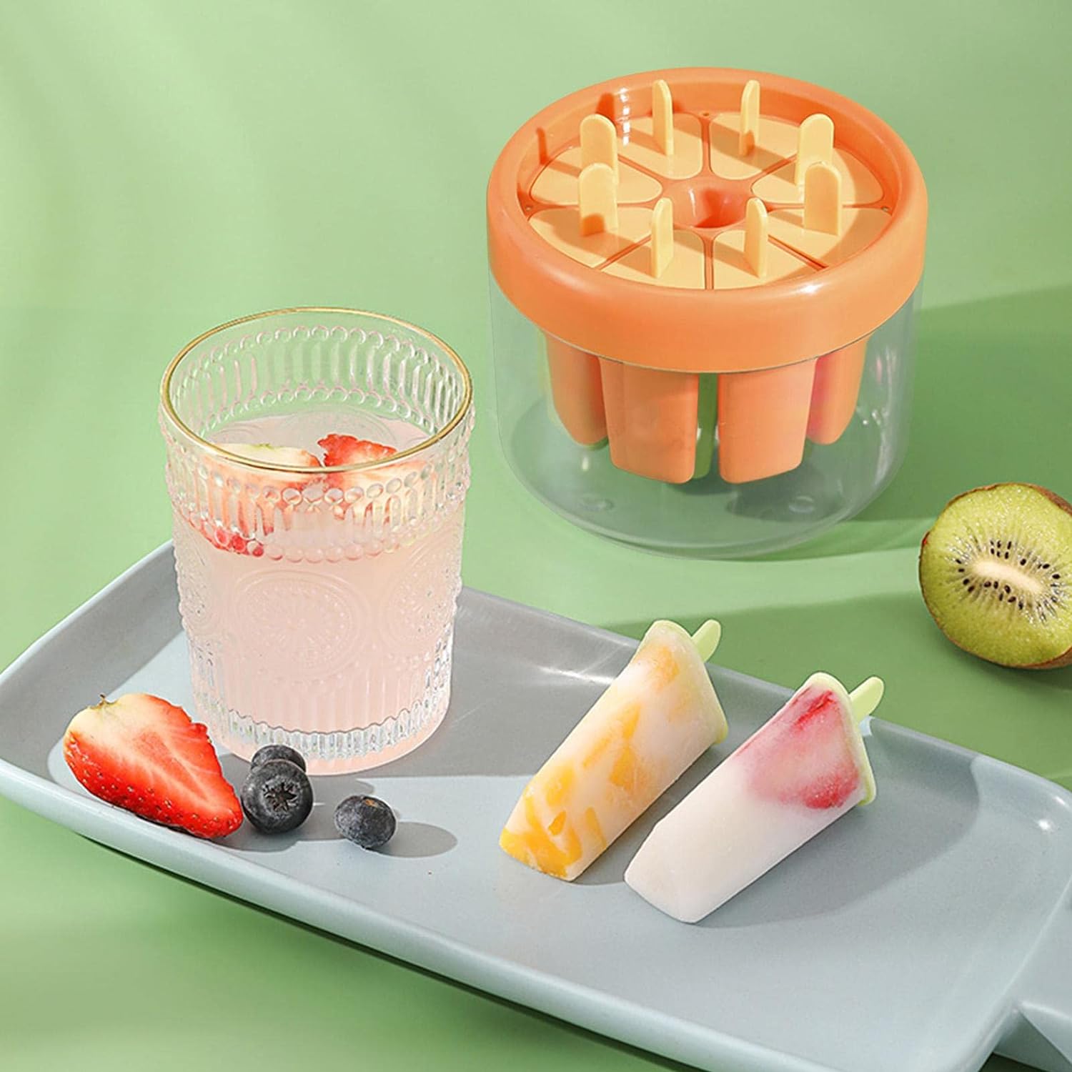Ice Cream Candy Molds With Sticks Easy Release Summer Party Supplies Popsicles Candy Molds (8 Candy Mold Maker) - Springkart 