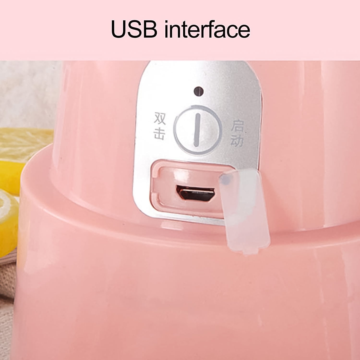 Foldable Electric Juicer, Portable Blender Stainless Steel 6 Blades (500 ML) - Springkart 