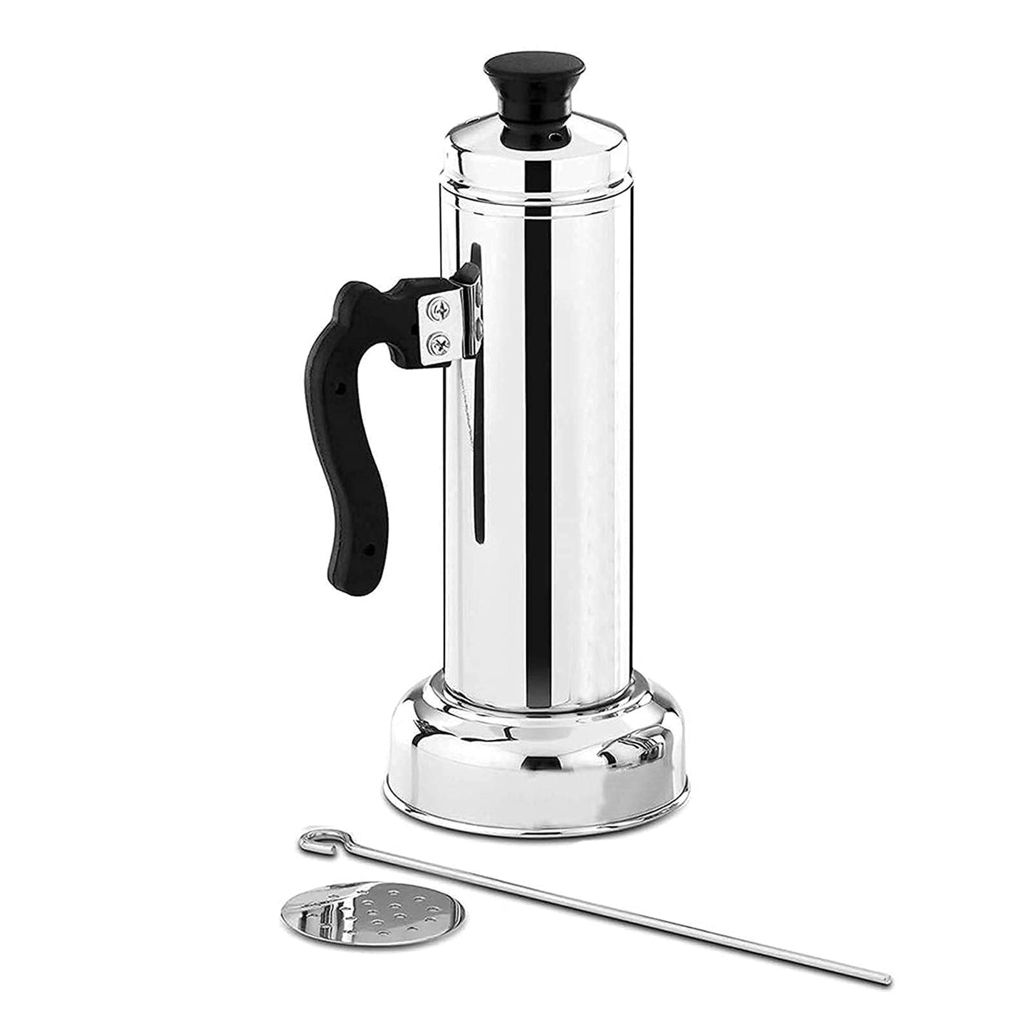 Puttu Maker Set with Steamer Plate & Pressure Cooker Top, Stainless Steel - Springkart 
