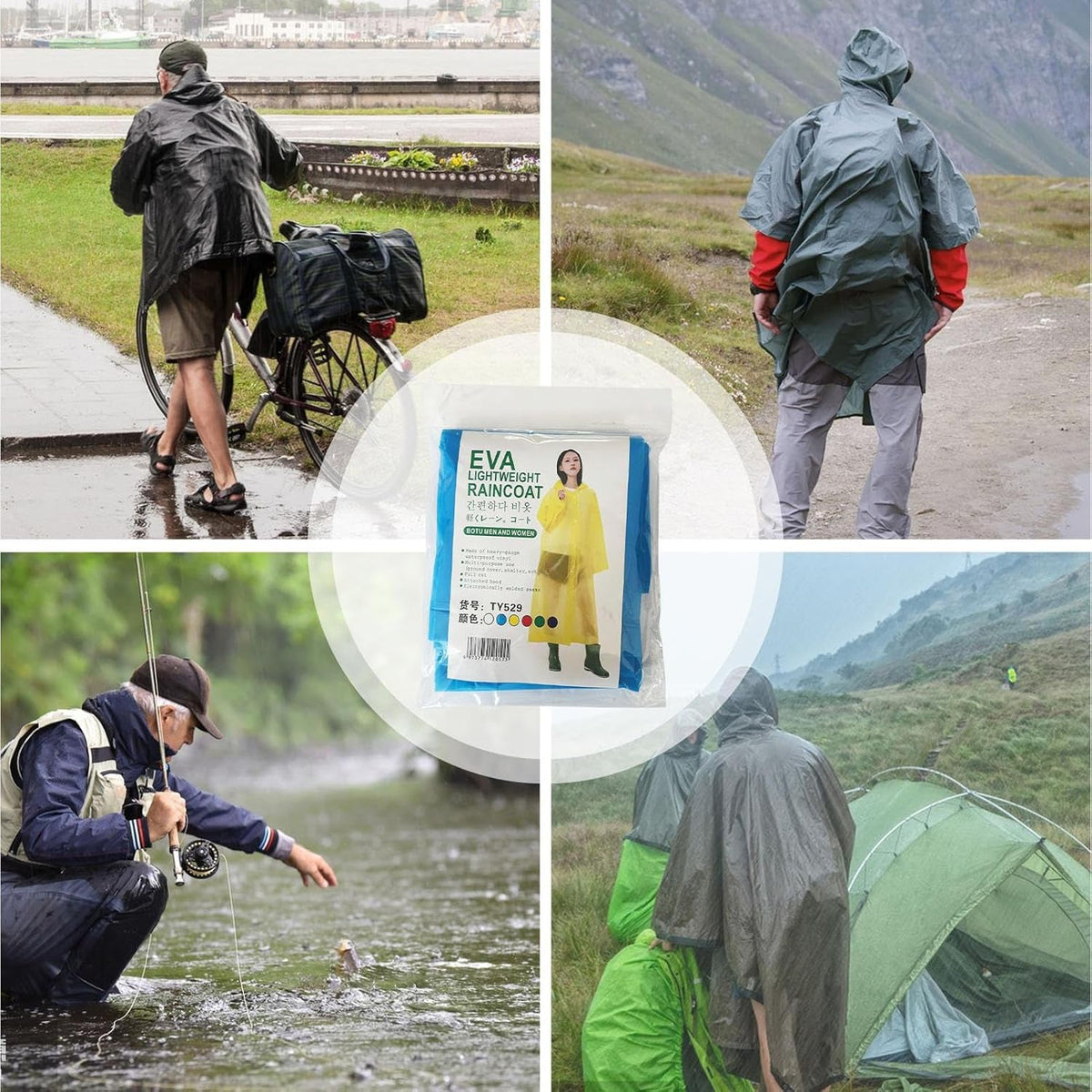 Eva Portable Rain Coat, Waterproof Raincoat (1pc) - Springkart 