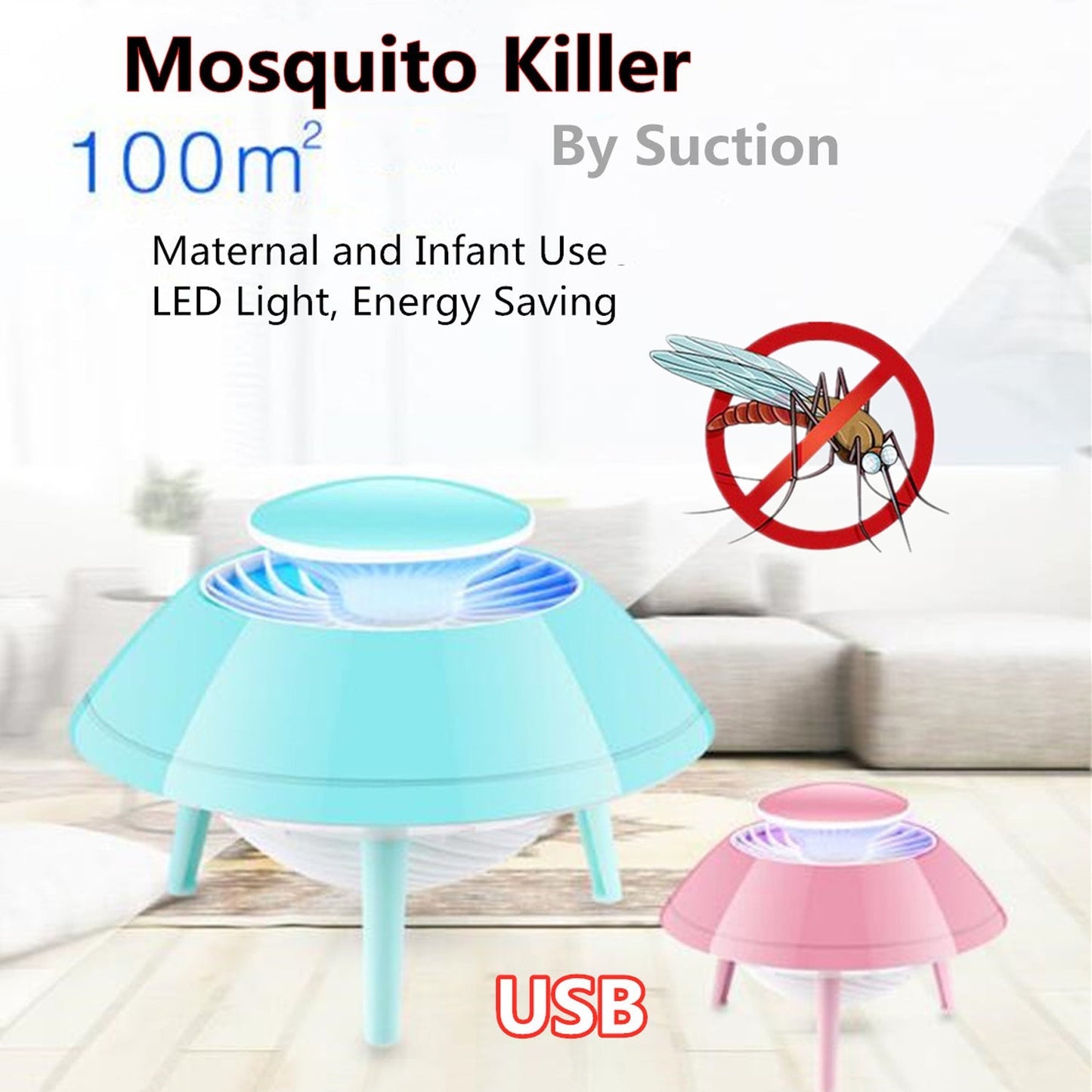 Mosquito Trap Killer Space Ship Design lamp Flying saucer mosquito catcher suction Machine - Springkart 