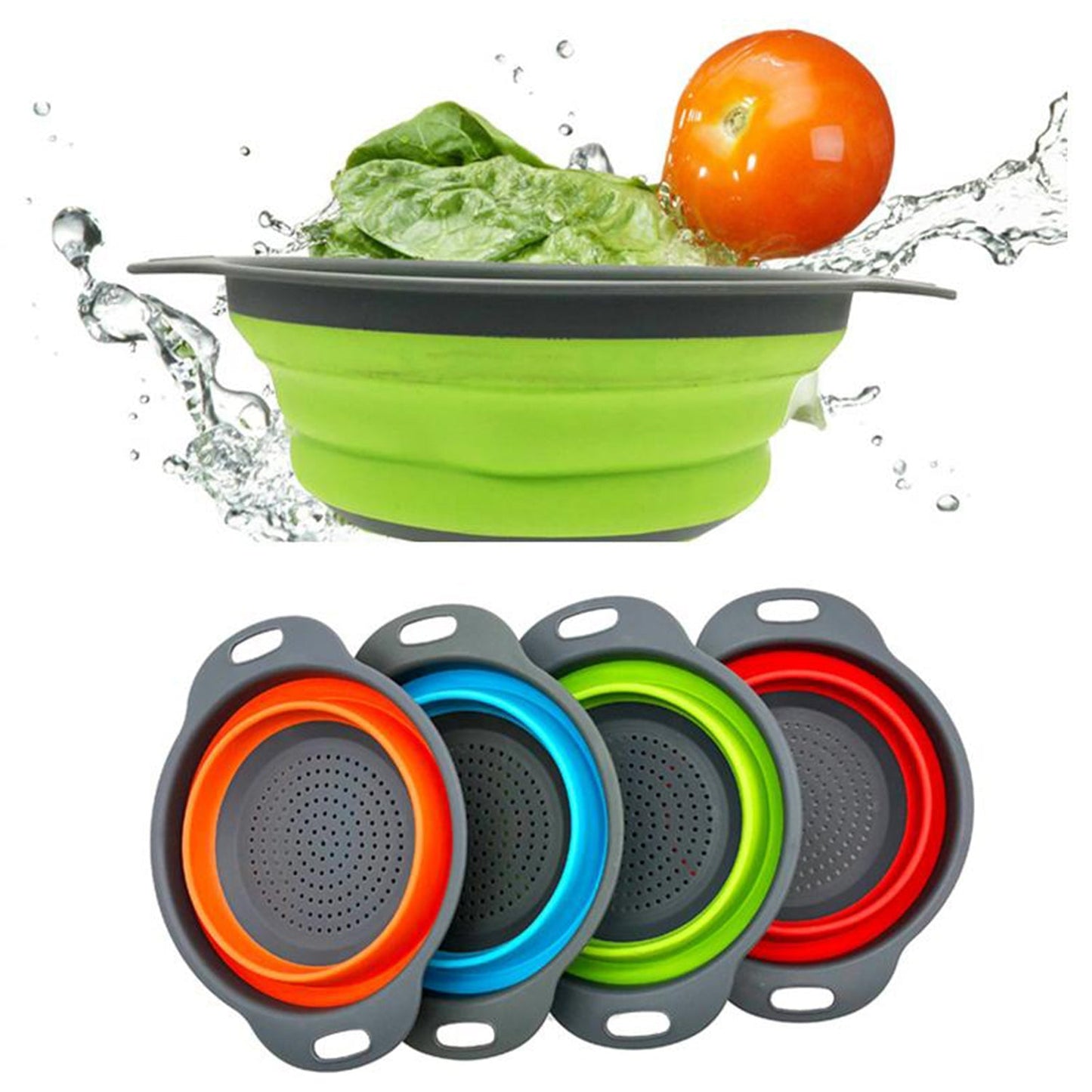 Round Sili Strain used in all kinds of household and official kitchen purposes as a Foldable utensil. - Springkart 