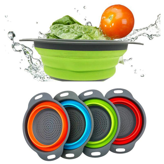 Round Sili Strain used in all kinds of household and official kitchen purposes as a Foldable utensil. - Springkart 