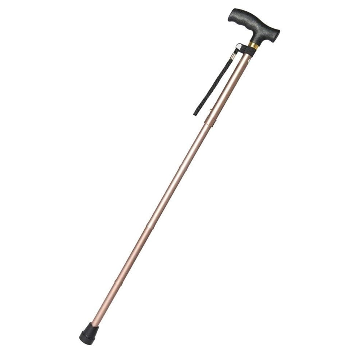Foldable Walking Cane for Men, Women - Fold-up, Collapsible, Lightweight, Adjustable, Portable Hand Walking Stick - Balancing Mobility Aid - Sleek, Comfortable T Handles - Springkart 