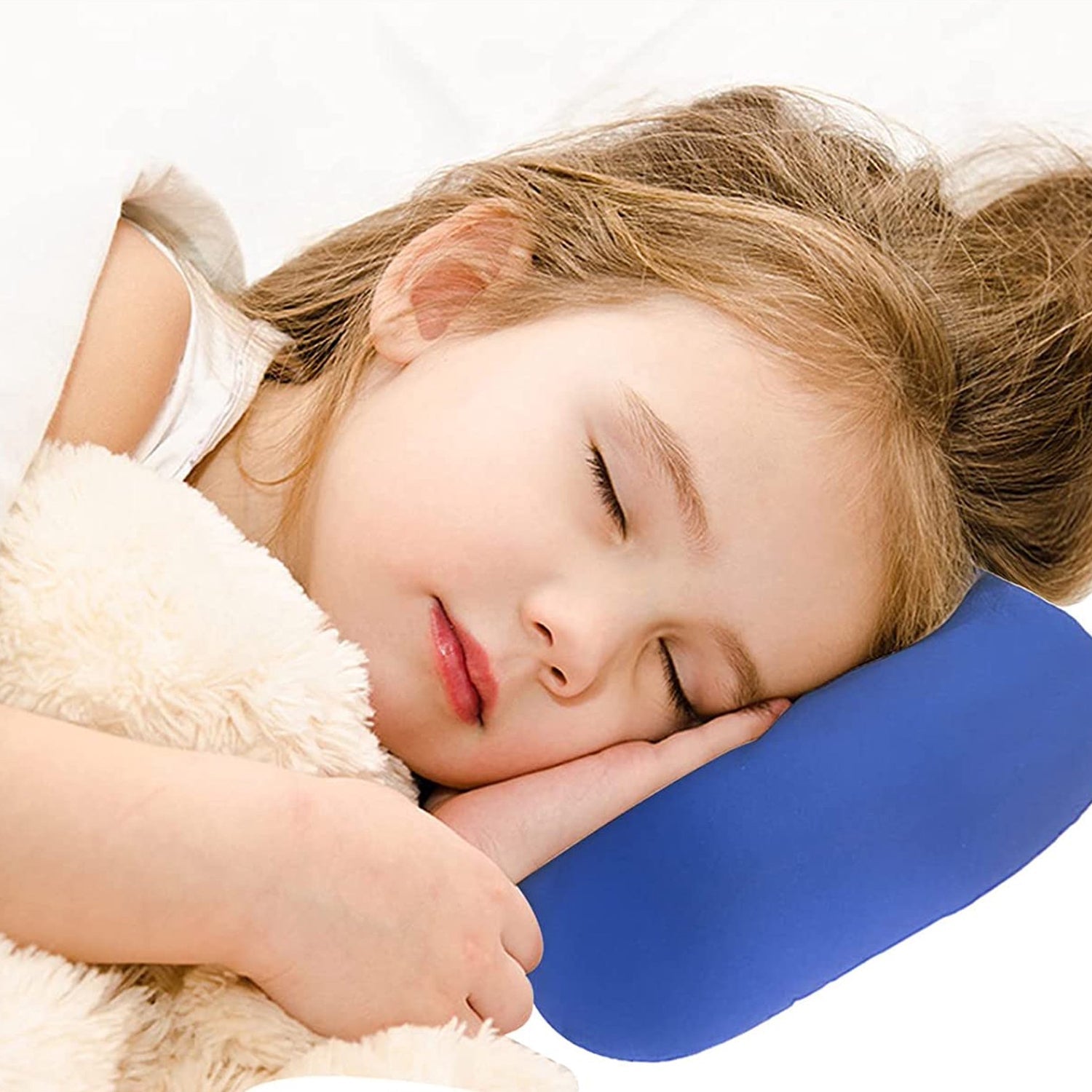 Microbead Roll Neck Pillow Mini Microbeads Bone Type Travel Pillow Soft Cushion Back Head Neck Support - Springkart 